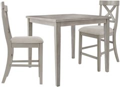 Signature Design by Ashley® Parellen 3 Piece Gray Counter Height Dining Set