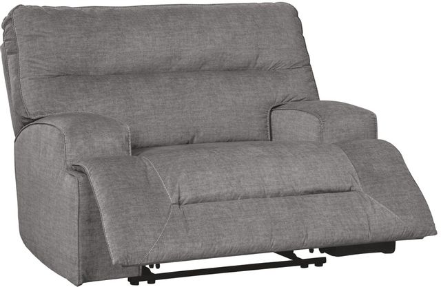 Signature Design by Ashley® Coombs Charcoal Wide Seat Recliner 1