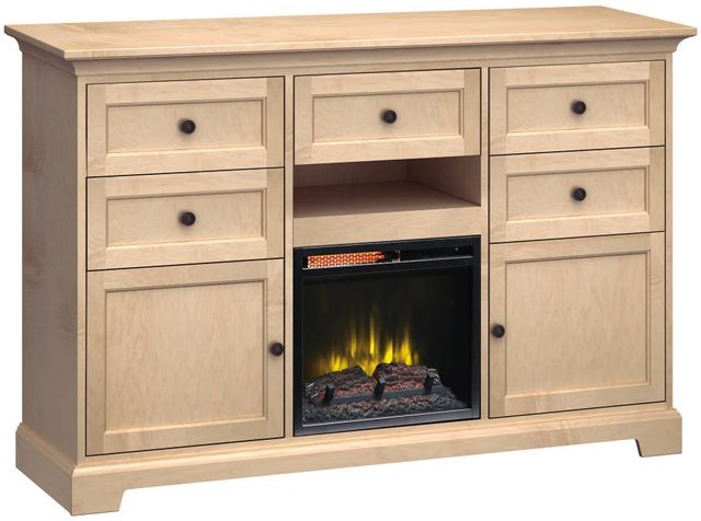 Howard Miller® Customizable 63" Extra Tall Fireplace TV Console with Dual Cabinets and Five Drawers