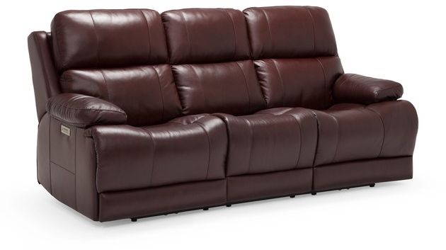Palliser® Furniture Kenaston Brown Power Sofa Recliner with Powered Headrest and Lumbar