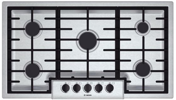 Bosch® 500 Series 36" Gas Cooktop-Stainless Steel