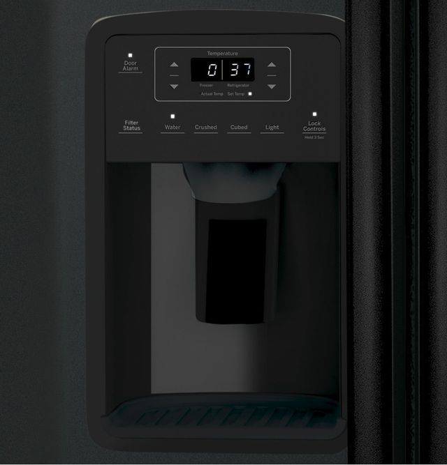GE® 23.0 Cu. Ft. Black Side-by-Side Refrigerator 6