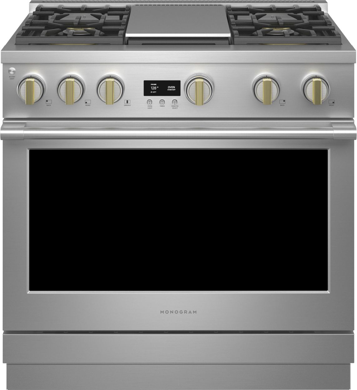Monogram® Statement Collection 36" Stainless Steel Pro Style Gas Range