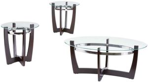 Progressive® Furniture Del Ray 3-Piece Espresso Living Room Table Set