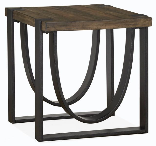 Magnussen Home® Bowden Rustic Honey End Table-0