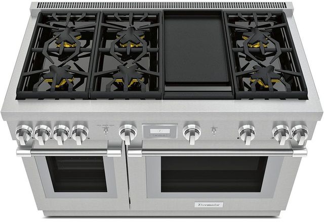 Thermador® Harmony® 48" Stainless Steel Professional Dual Fuel Range 1