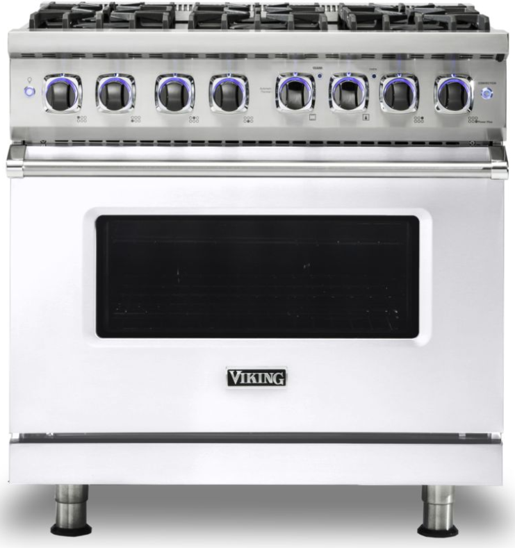 Viking® 7 Series 36" White Pro Style Gas Range