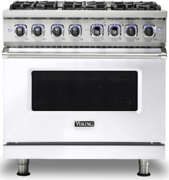 Viking® 7 Series 36" White Pro Style Gas Range