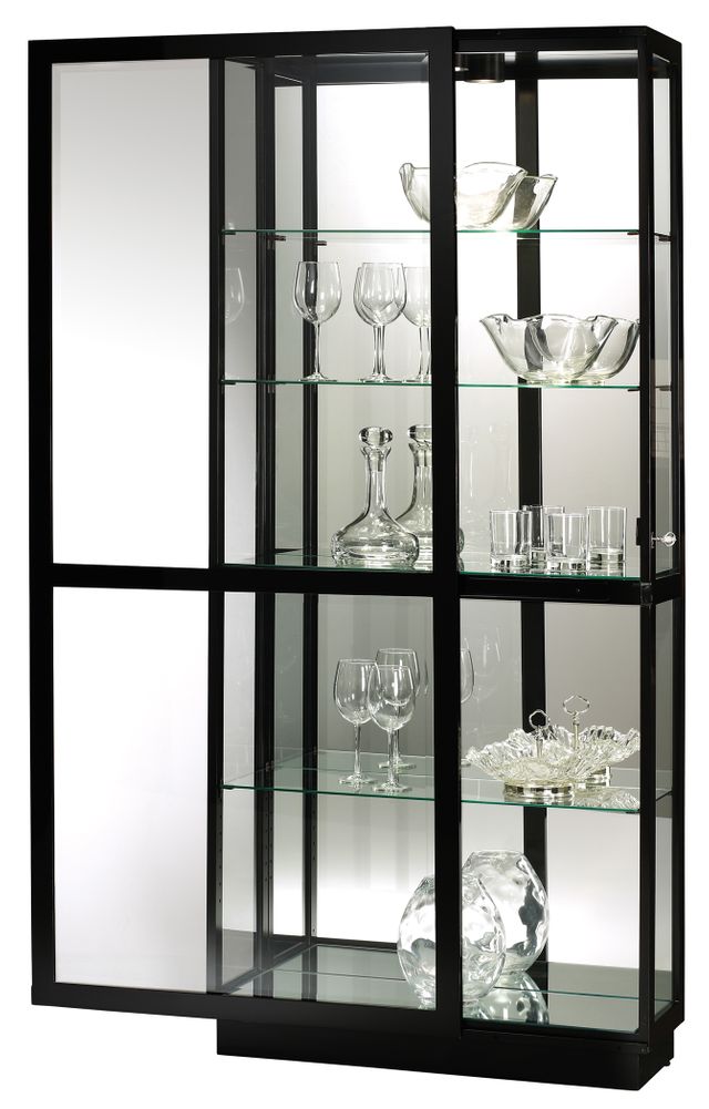 Howard Miller® Jayden III Gloss Black Curio Cabinet 1