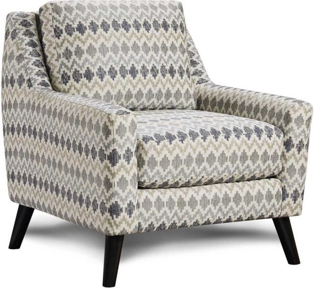 Fusion Furniture 290 Chickasaw Silver Accent Chair-290 CHICKASAW SILVER ...