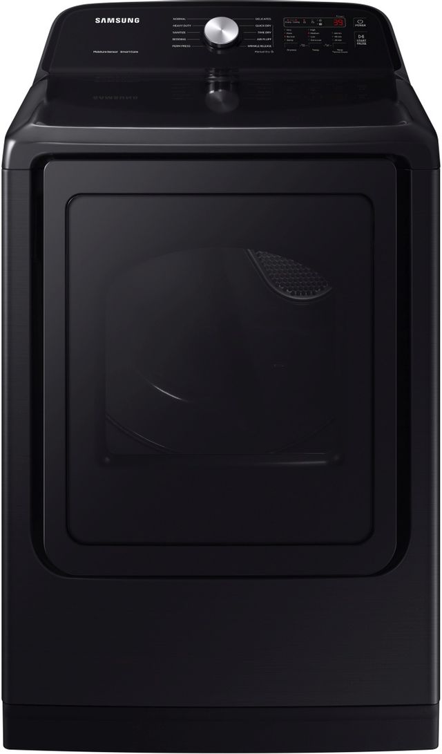 Samsung 5100 Series 7.4 Cu. Ft. Brushed Black Front Load Gas Dryer 0