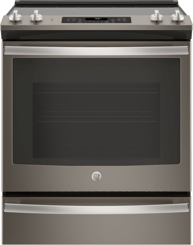 GE® 30" Stainless Steel Slide In Electric Convection Range 0