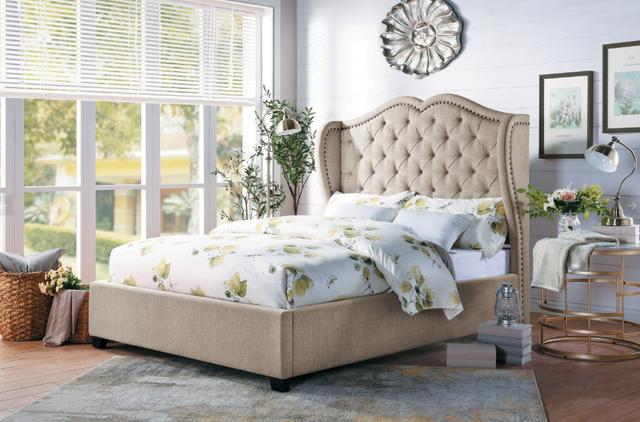 Homelegance Waterlyn Upholstered Queen Bed 2