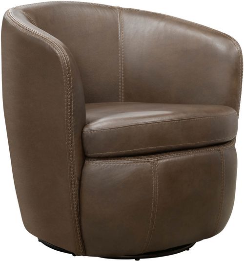 Parker House® Barolo Vintage Brown Swivel Club Chair