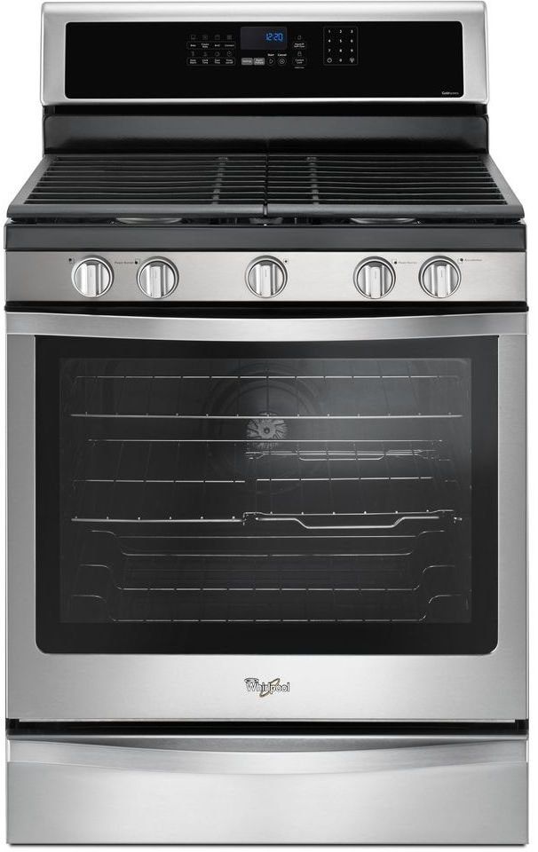 Whirlpool® 30" Fingerprint Resistant Stainless Steel Freestanding Gas ...