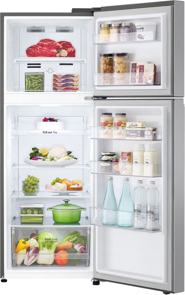 LG 24" 11.1 Cu. Ft. Stainless Steel Look Counter Depth Top Freezer Refrigerator-3