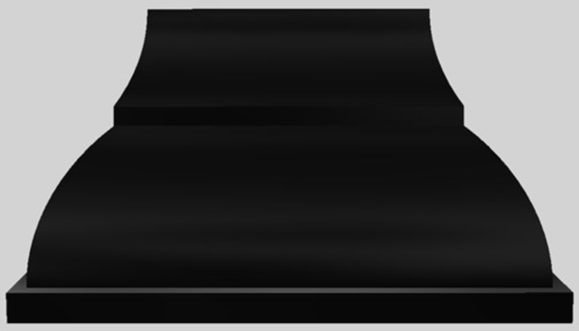 Vent-A-Hood® Designer Series 54" Black Wall Mounted Range Hood-0