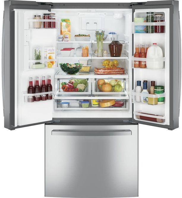 GE® Series 23.8 Cu. Ft. Stainless Steel French Door Refrigerator 9