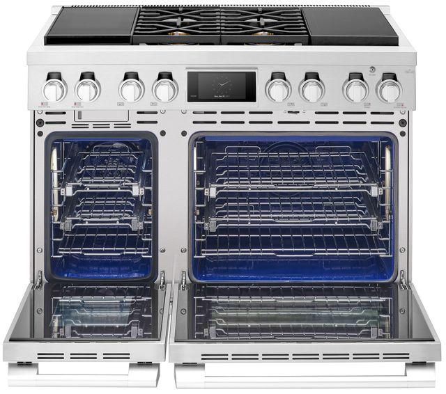 Signature Kitchen Suite 48" Stainless Steel Pro Style Dual Fuel Natural Gas Range-1