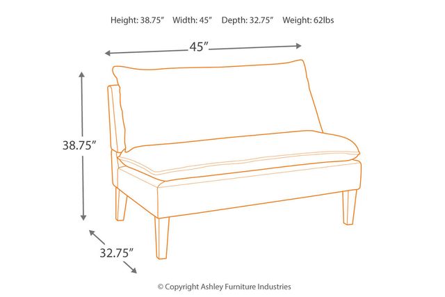 Signature Design by Ashley® Arrowrock White/Gray Accent Bench 3