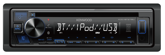 Kenwood KDC-BT278U CD Receiver with Bluetooth 0