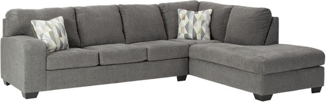 Benchcraft® Dalhart 2-Piece Charcoal Sectional with Chaise-0