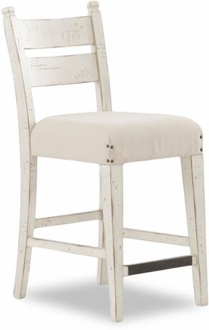 Klaussner® Trisha Yearwood Coming Home Soft White Counter Height Stool