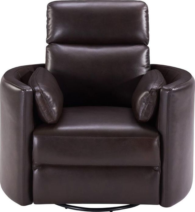 Parker House® Radius Florence Brown Leather Power Swivel Glider Recliner-1