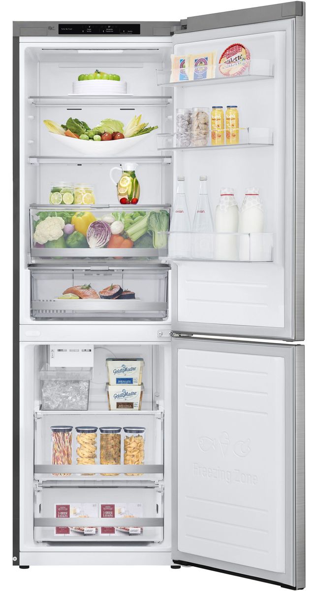 LG 12.0 Cu. Ft. PrintProof™ Stainless Steel Counter Depth Bottom Freezer Refrigerator-3