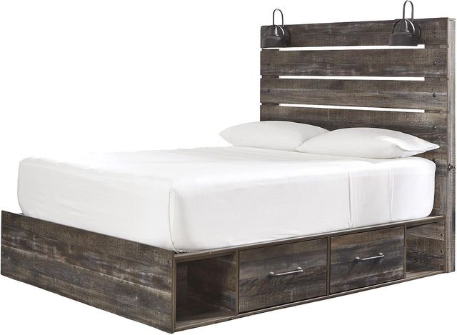 Signature Design by Ashley® Drystan Brown Queen Panel Bed with 2 Storage Drawers 22