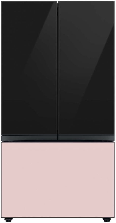 Samsung Bespoke 36" Pink Glass French Door Refrigerator Bottom Panel 5