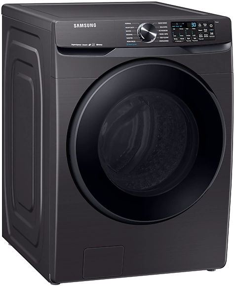 Samsung 5.8 Cu.Ft. Black Stainless Steel Front Load Washer 1