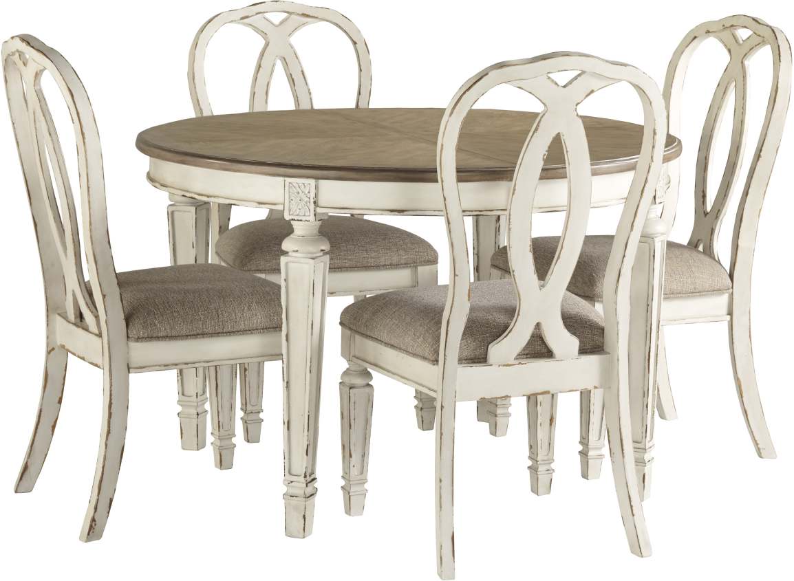 Ashley round deals dining room sets