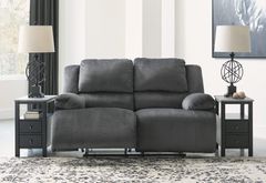 Signature Design by Ashley® Clonmel 3-Piece Charcoal Power Reclining Sectional with Armless Chair