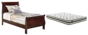 Sierra Sleep® by Ashley® Alisdair 2-Piece Hybrid Twin Sleigh Bed Set
