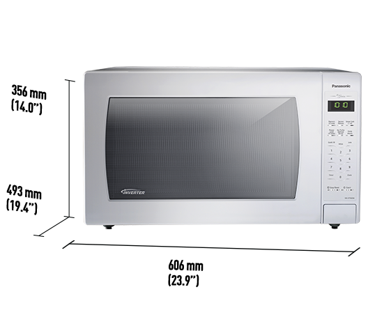 Panasonic Genius® Inverter® 2.2 Cu. Ft. White Countertop Microwave 3