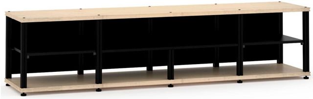 Salamander Designs® Synergy Open Center Quad 20 AV Cabinet-Natural Maple/Black