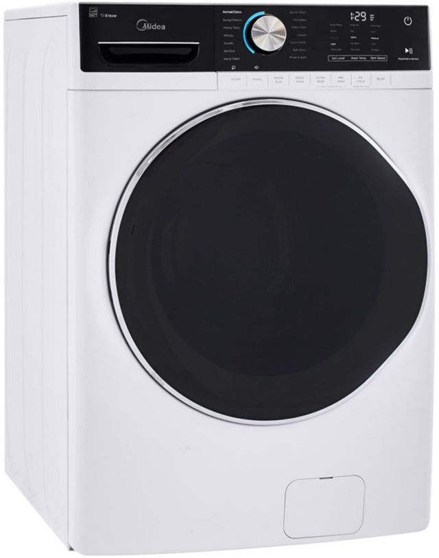 Midea® White Front Load Laundry Pair 7