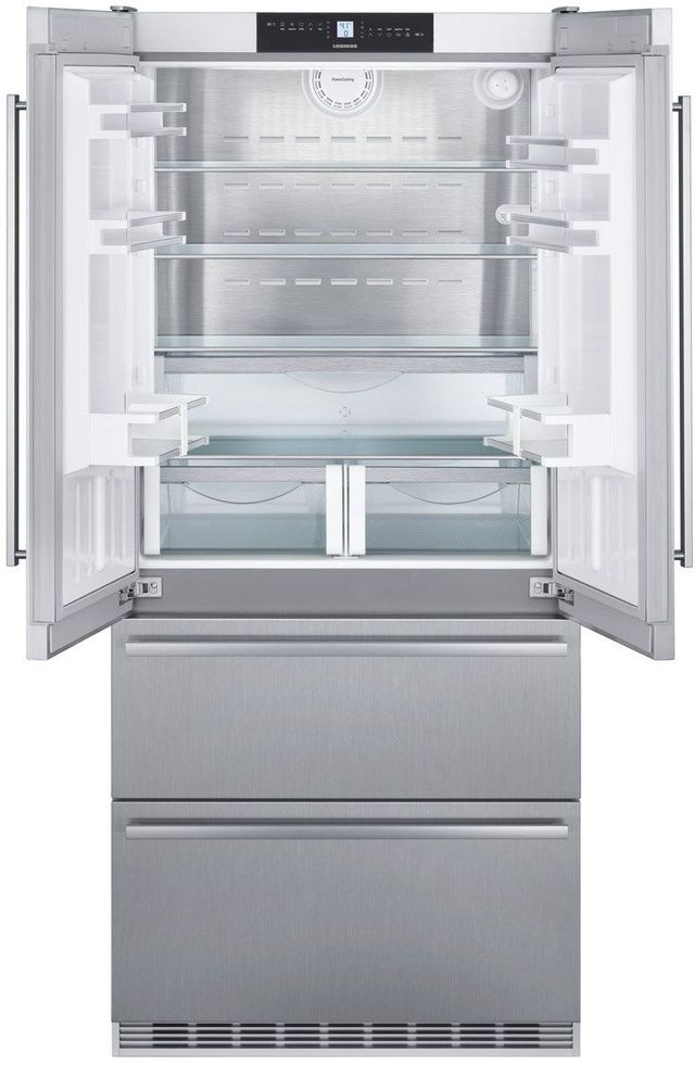 Liebherr 19.5 Cu. Ft. French Door Refrigerator-Stainless Steel-1
