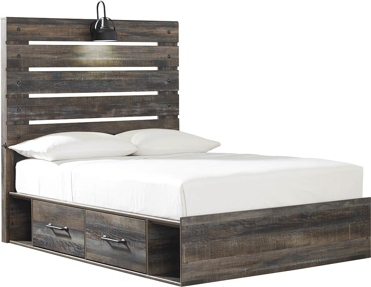 Signature Design by Ashley® Drystan Brown Full Panel Bed with 4 Storage Drawers