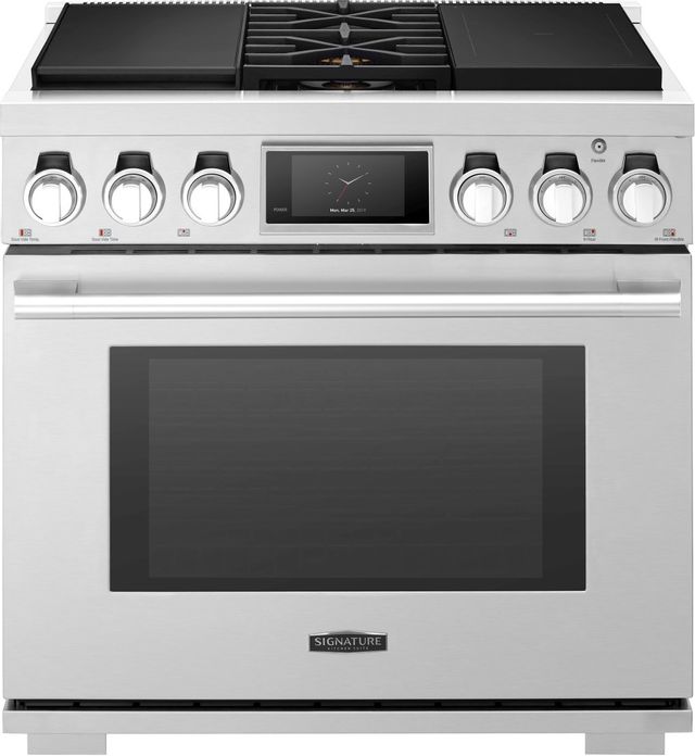 Signature Kitchen Suite 36" Stainless Steel Pro Style Dual Fuel Range
