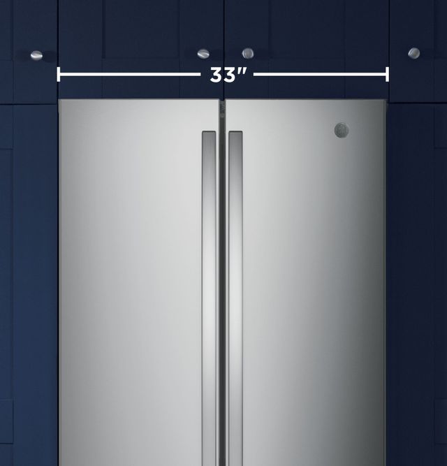 GE® Series 24.8 Cu. Ft. Stainless Steel French Door Refrigerator 45