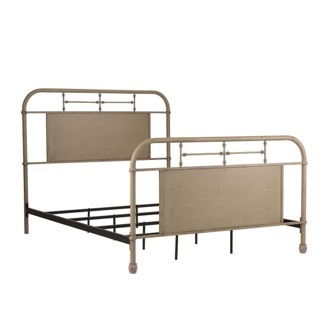 Liberty Vintage Cream Metal King Bed with Rails-1