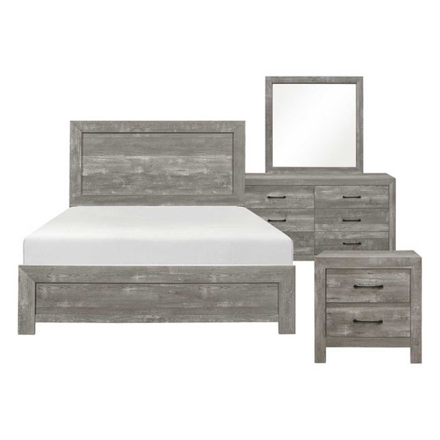 Homelegance Corbin Grey Full Bed, Dresser, Mirror & Nightstand-1