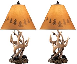 Signature Design by Ashley® Derek Set of 2 Brown Poly Table Lamps