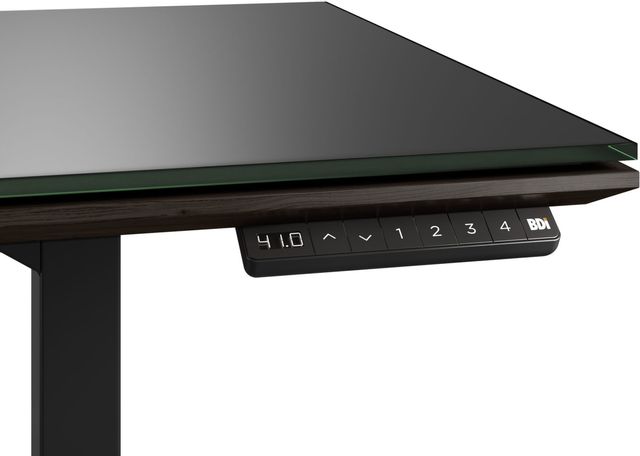 BDI Sequel® Charcoal Stained Ash Lift Desk 3