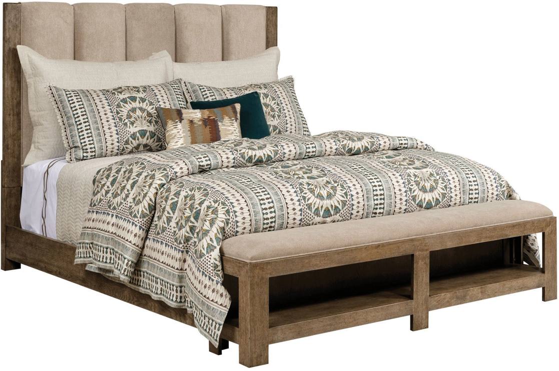 American Drew® Meadowood Oak Cal King Upholstered Bed