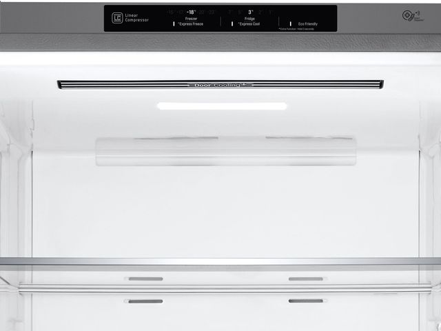 LG 14.7 Cu. Ft. Platinum Silver PCM Counter Depth Bottom Freezer Refrigerator 3