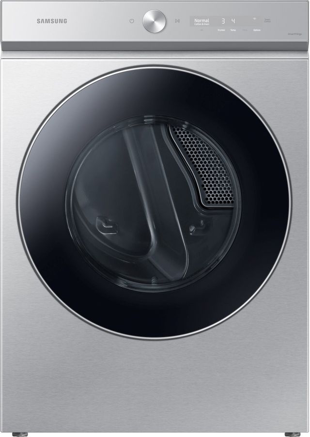 Samsung Bespoke 8900 Series 7.6 Cu. Ft. Silver Steel Front Load Electric Dryer