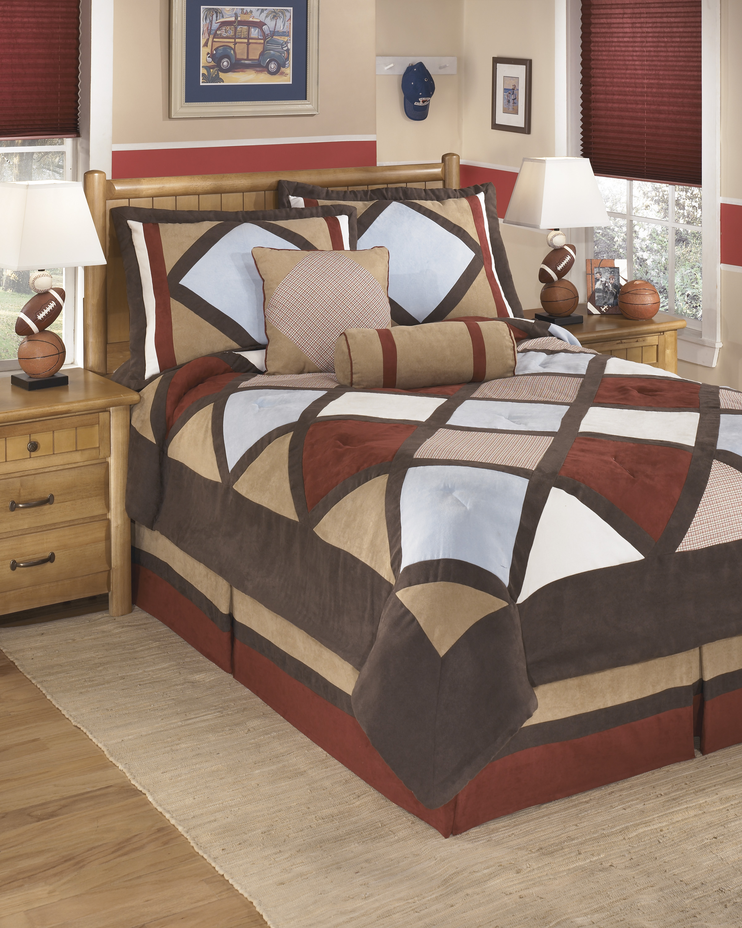 Signature Design by Ashley® Academy Multi Color Full Top Of Bed Set